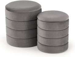 Zdjęcie Halmar Pacho Zestaw 2 Puf Popielaty - Lubaczów