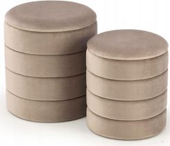 Zdjęcie Halmar Pacho Zestaw 2 Puf Beżowy - Lubaczów