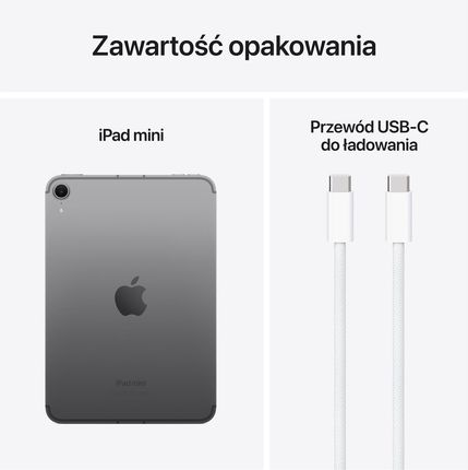 Tablet Apple iPad Mini 7gen 128GB 5G Gwiezdna Szarość (MXPN3HCA