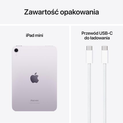 Tablet Apple iPad Mini 7gen 128GB Wi-Fi Fioletowy (MXN93HCA