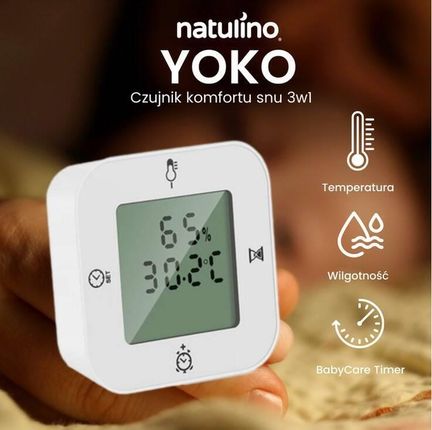 Yoko Baby Babycare Monitor 3W1 - Temperatury, Wilgotności Z Funkcja Pomiaru Czasu - zdjęcie 2