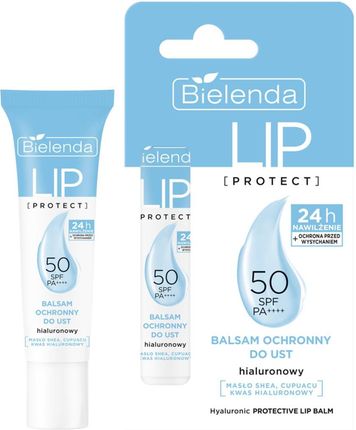 Bielenda Lip Protect Protective Moisturising Balm Spf50 With Hyaluronic Acid Nawilżający Balsam Do Ust 10g