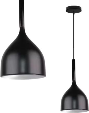 Lampa wisząca zwis żyrandol lampa na sufit czarna LED E27