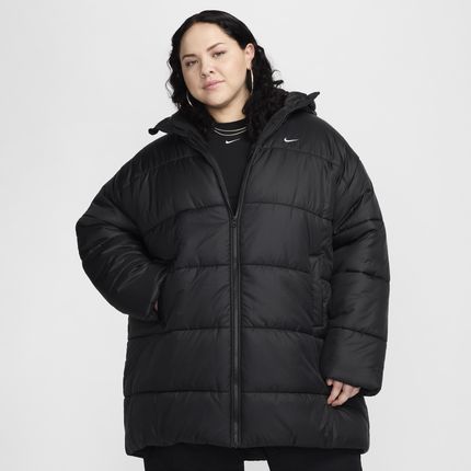 Damska parka o luźnym kroju Therma-FIT Nike Sportswear Classic Puffer (duże rozmiary) - Czerń