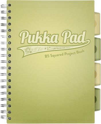 Pukka Pads Kołozeszyt B5/100 Kratka Project Book Olive Green