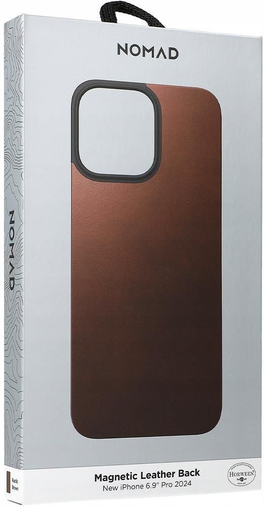 Nomad Skórzane Etui Magnetic Leather Back Do Iphone 16 Pro