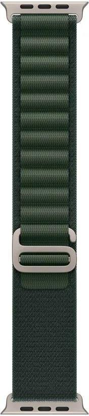 Apple 49Mm Dark Green Alpine Loop Large Natural Titanium