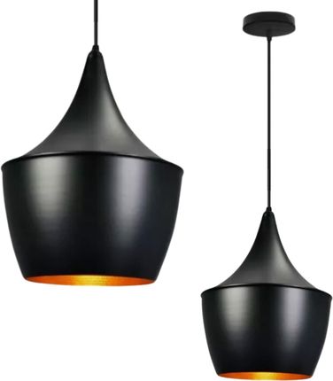 Lampa wisząca zwis żyrandol lampa na sufit czarna LED E27