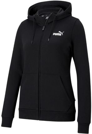 Puma Bluza damska Puma ESS Small Logo Full-Zip Hoodie TR czarna 586813 01