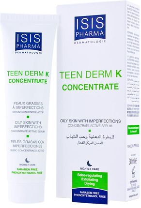 Isis Pharma Teen Derm K serum keratoregulujące dla skóry tłustej trądzikowej 30ml