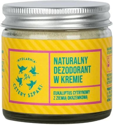 CZTERY SZPAKI (4szpaki) Dezodorant w kremie Eukaliptus cytrynowy 60ml