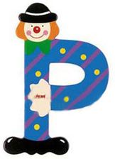 Zdjęcie Sevi Drewniana Litera P Clown 81752 - Proszowice