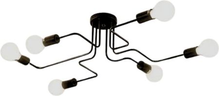 Lampa wisząca zwis żyrandol lampa na sufit czarna LED E27