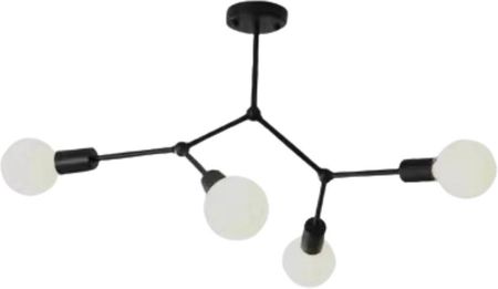 Lampa wisząca zwis żyrandol lampa na sufit czarna LED E27