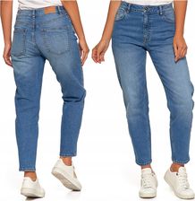Spodnie Jeansowe Mom Fit Regular Bawełniane Mom Jeans Luźny Model Moraj 36