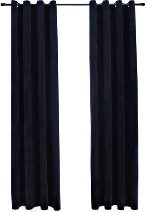 Zakito Europe Zasłony Aksamitne Czarne 140X225Cm 2Szt. Ze134489