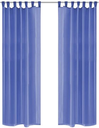 Zakito Europe Zasłony Woalowe 140X175Cm Kobaltowy Ze132245