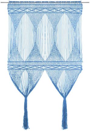 Zakito Home Zasłona Sznurkowa Niebieska 140X240cm Bawełna/Poliester