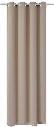 Zakito Zasłona Dekoracyjna Z Metalowymi Oczkami Kremowa 270X245cm