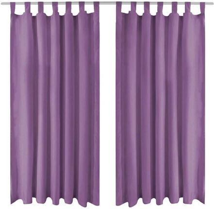 Zakito Zasłony Mikrosatynowe Prostota I Elegancja Liliowe 140X225cm