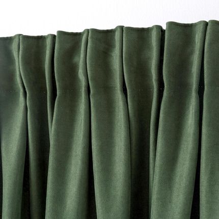 Dekoria.Pl Zasłona Na Taśmie Marszczącej Zielona Aksamitna 140 X 280 Cm 140 X 280 Cm - zdjęcie 2