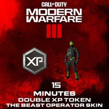 Call of Duty: Modern Warfare III - The Beast Operator Skin + 15 Minutes Double XP Token (PC/PSN/Xbox Live)