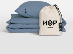 Zdjęcie Hop Design Pościel Perkal 200X200 Pure Szaroniebieski - Nowy Dwór Gdański