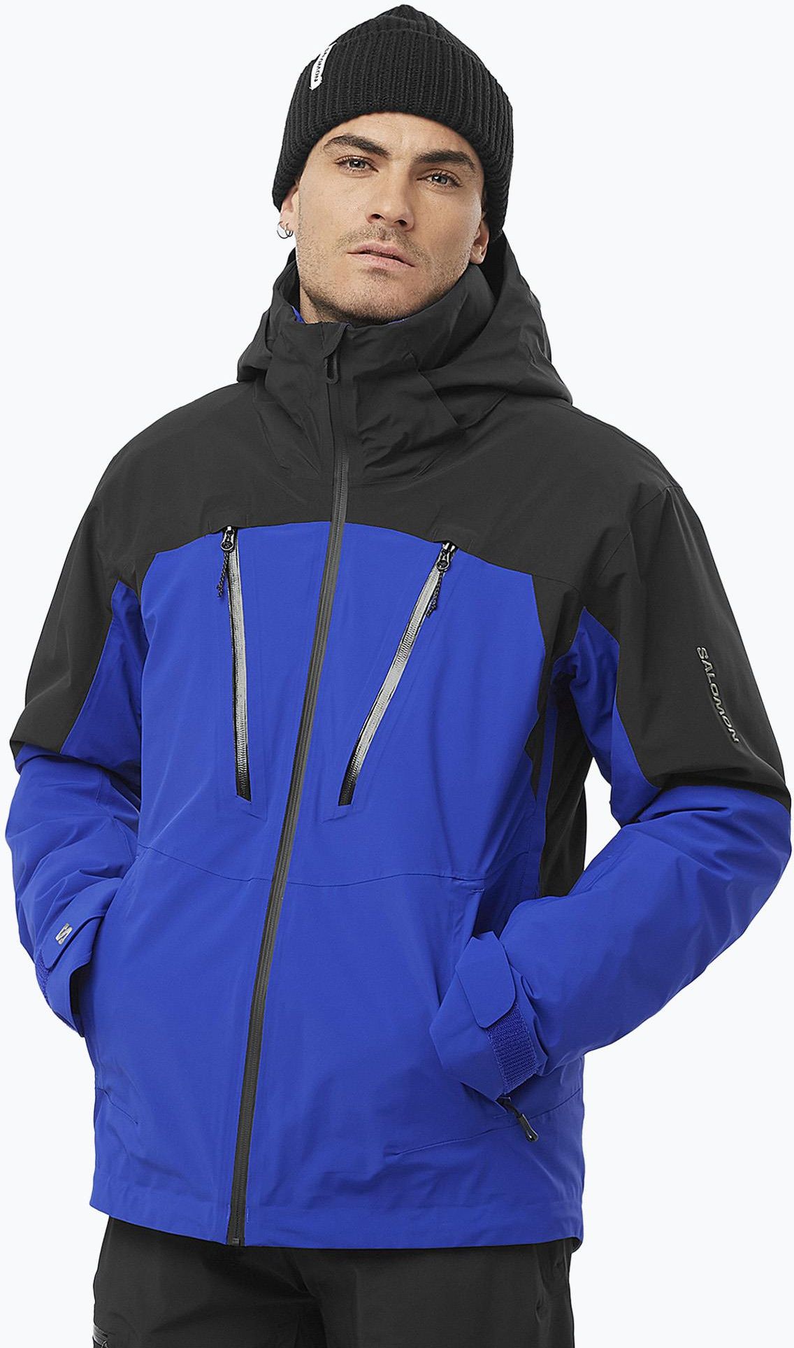 Kurtka Narciarska Męska Salomon Brilliant Surf The Web/Deep Black
