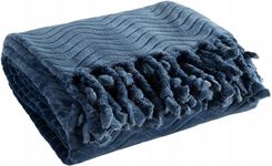Zdjęcie Eurofirany Koc Emma 150X200 Granatowy - Gąbin