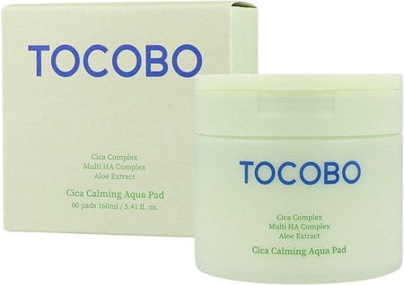 TOCOBO CICA CALMING AQUA PAD 60EA - Kojąco-nawilżajace płatki do twarzy