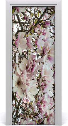 Tulup.Pl Nalepka Naklejka fototapeta na drzwi Kwiaty magnolii 85x205 cm (DOORSTICKERF107287859)