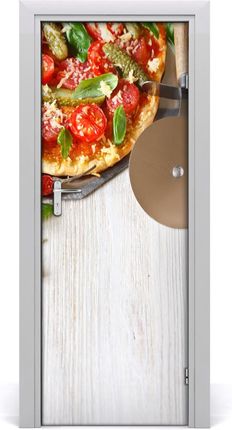 Tulup.Pl Naklejka na drzwi do domu samoprzylepna Pizza 95x205 cm (DOORSTICKERF68071696)