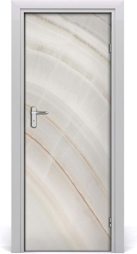 Autocollant De Porte Tulup 75x205 Cm - Design Accueil Fond En Marbre Moderne, Neuf Pour Déco D'intérieur