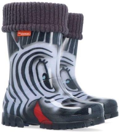 DEMAR Twister Lux Print 0038 S zebra Dziecięce buty ocieplane 22-23 0038S_22-23