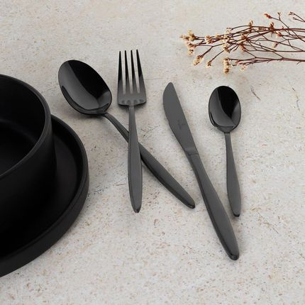 SZTUĆCE 24 ELEM. BERLINGER HAUS BH-3063 POŁYSK SHINY BLACK - zdjęcie 2