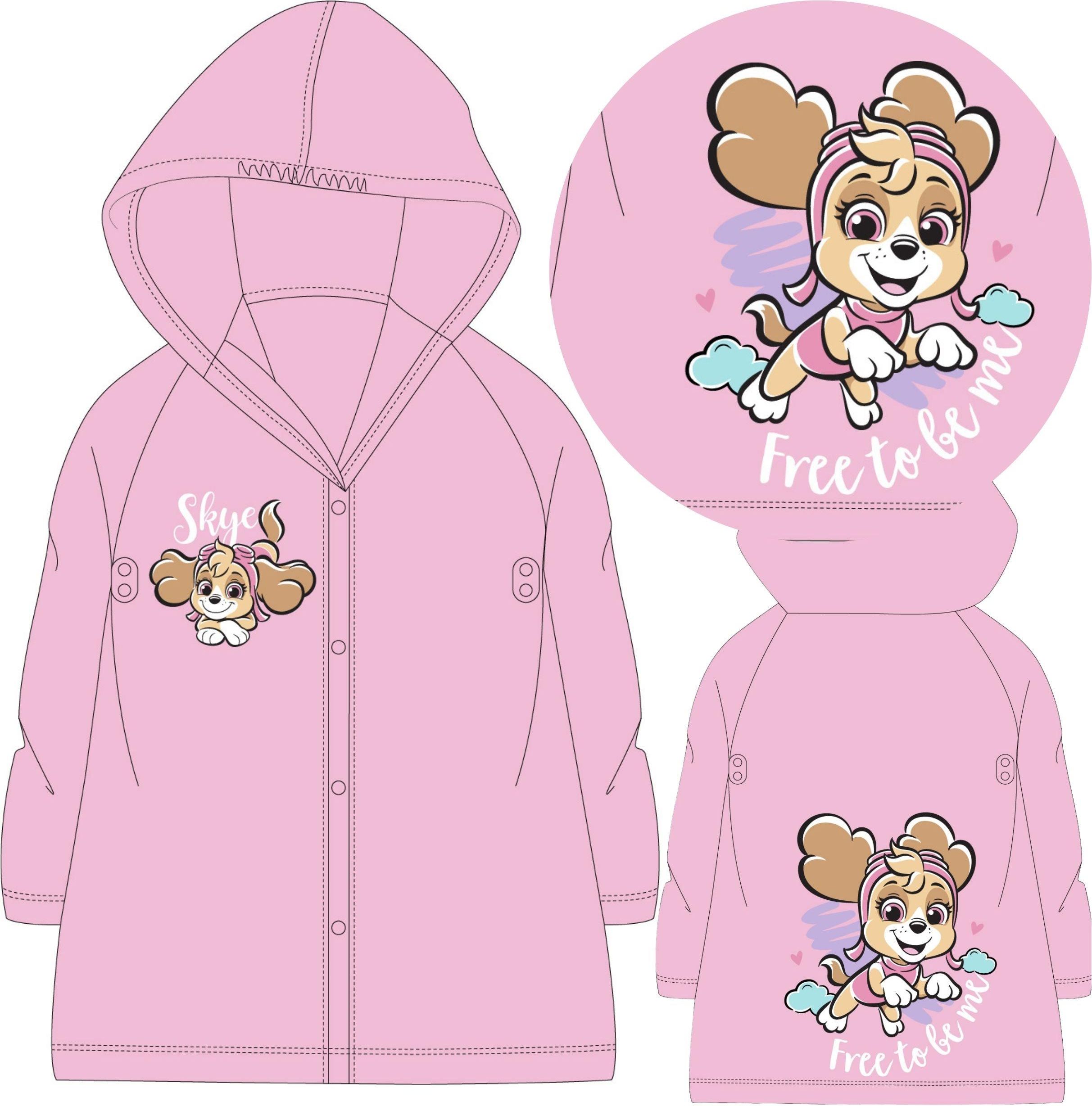 Peleryna Przeciwdeszczowa Skye Psi Patrol Płaszcz Przeciwdeszczowy 122/