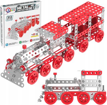 Technok Zestaw Konstrukcyjny Metalowy Pociąg Do Składania Konstruktor 312El.