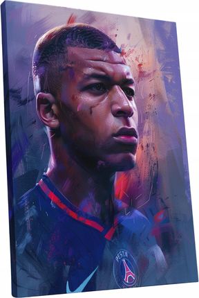 Kylian Mbappé W Nowoczesnym Stylu Modern Obraz Na Płótnie Portret 90X120