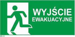 Zdjęcie Reis Tabliczka Wyjście Ewakuacyjne Prawe Z-E002-5 Wymiary: 150X300Mm - Wiązów
