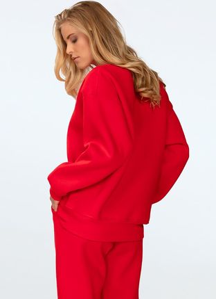 Bluza Rehema CZERWONY BAWEŁNA GRUBA (kolor czerwony, rozmiar 2xl) - zdjęcie 2