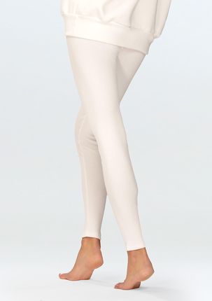 Legginsy Oseye ERCU BAWEŁNA PRĄŻKI (kolor ecru, rozmiar 2xl) - zdjęcie 2