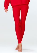 Legginsy Oseye CZERWONY BAWEŁNA PRĄŻKI (kolor czerwony, rozmiar L)