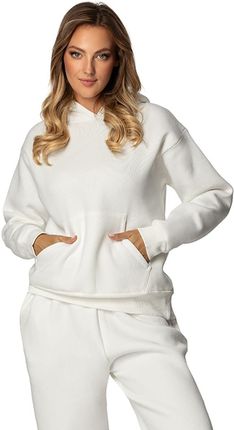 Bluza DK-K-B9 KHAKI BAWEŁNA GRUBA (kolor khaki, rozmiar XL) - zdjęcie 3