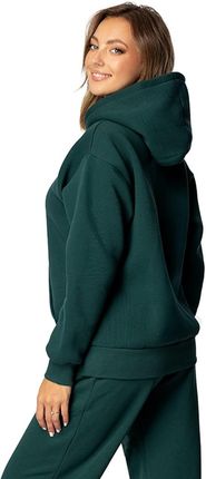 Bluza DK-K-B9 ZIELEŃ BAWEŁNA GRUBA (kolor zielony, rozmiar L) - zdjęcie 2