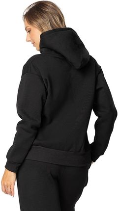 Bluza DK-K-B9 CZARNY  BAWEŁNA GRUBA (kolor czarny, rozmiar 2xl) - zdjęcie 2