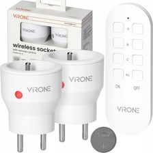 Zdjęcie Orno Zestaw Bezprzewodowych Gniazd Mini + Pilot 2+1 RS9 - Wisła