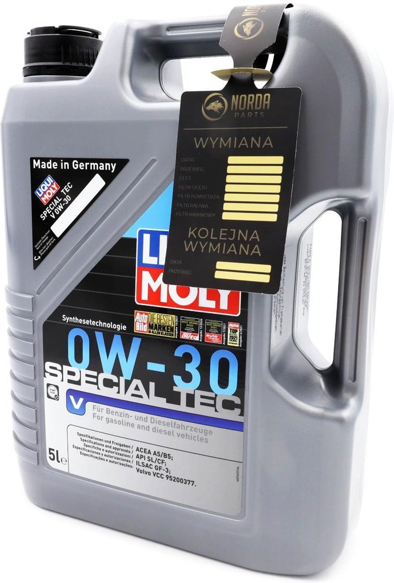 Liqui Moly Special Tec V 0W30 5L 2853 - opinie i ceny na Ceneo.pl