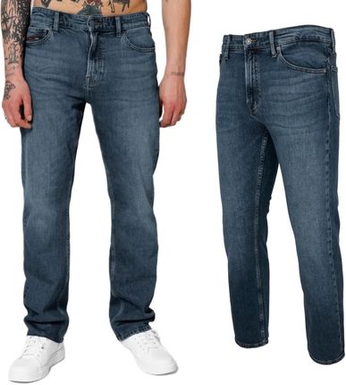 ★ POSZER★ Blue Washed Denim Pants Medium Blue 231BWDPT040 Spodnie Jeansowe Pit Bull Medium Wash Highlander