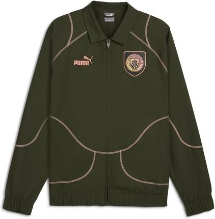 Męska kurtka dresowa ftblSTATEMENT Manchester City PUMA Myrtle Poppy Pink Green | Zbieraj punkty za zakupu! Odkryj program Decathlon Active!