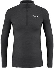 Koszulka Salewa Zebru Med Warm Amr M 1/2Z Tee - onyx - zdjęcie 1